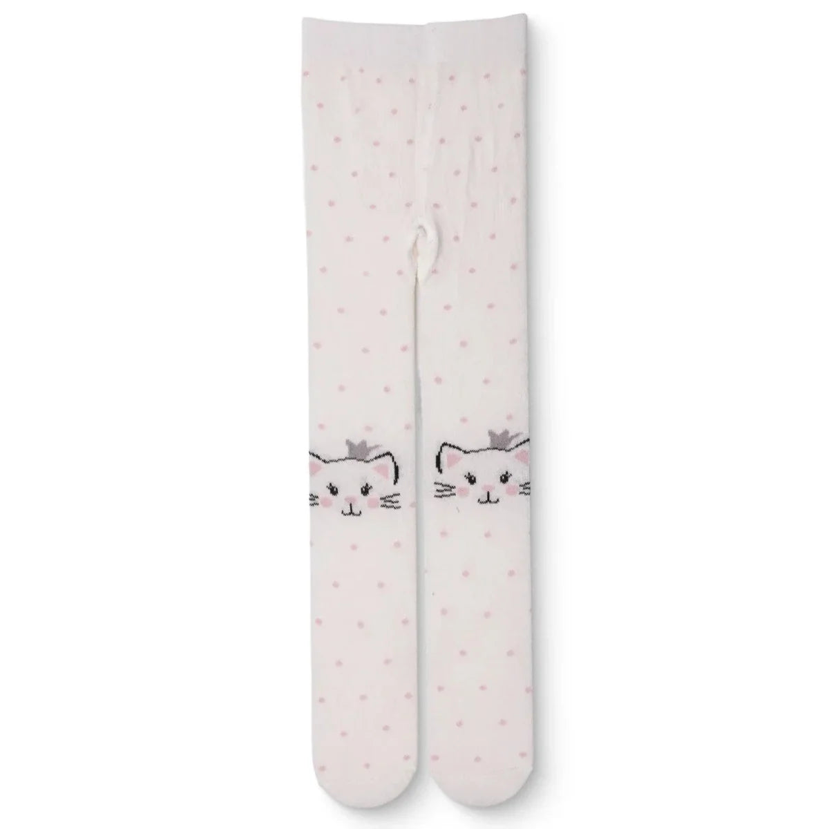 HelloBaby Printed Baby Tights (6-12 Months to 4-5 Years) - White Printed