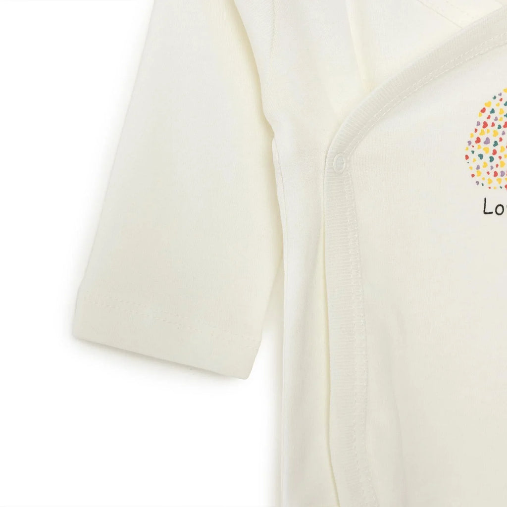 HelloBaby Envelope Neck Long Sleeve Baby Bodysuit (Newborn to 9 Months)