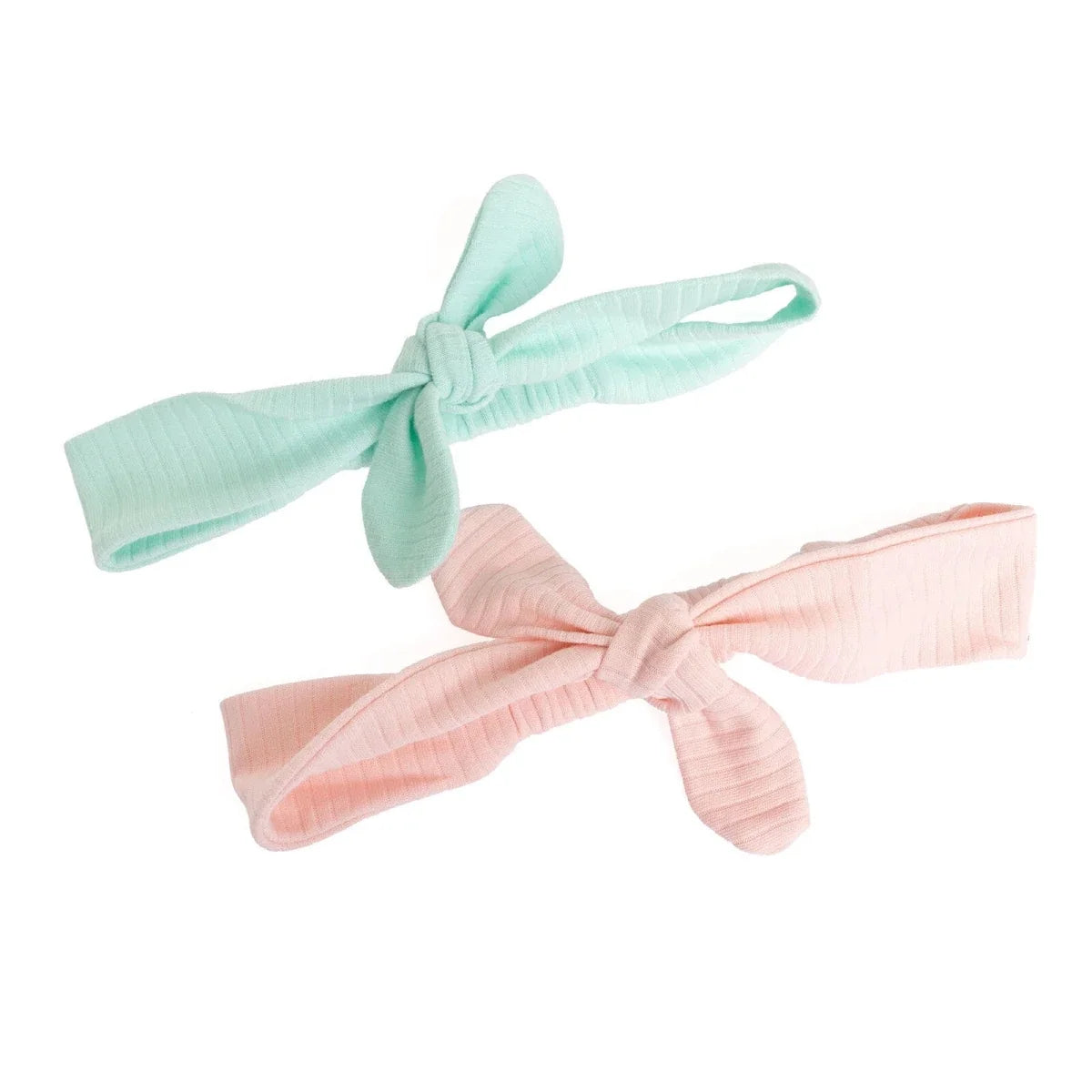 HelloBaby 2 Pack Tie-Fastening Bow Baby Headbands (One Size)