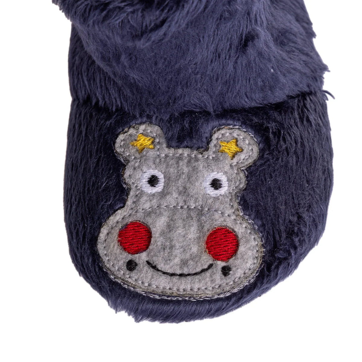 HelloBaby Hippo Embroidered Wellsoft Baby Slippers