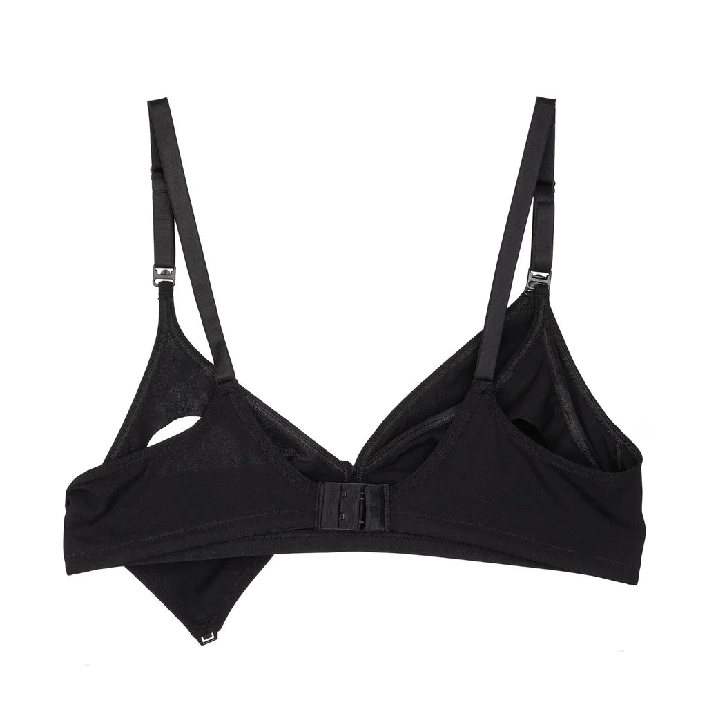 Baby Mom Bow Detail Women's Jersey Non-Padded Nursing Bra