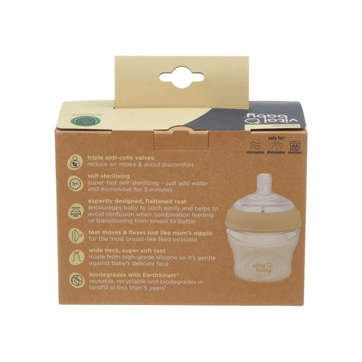 Vital Baby Nurture Breast Like Feeding Bottle 150ml Pack of 2