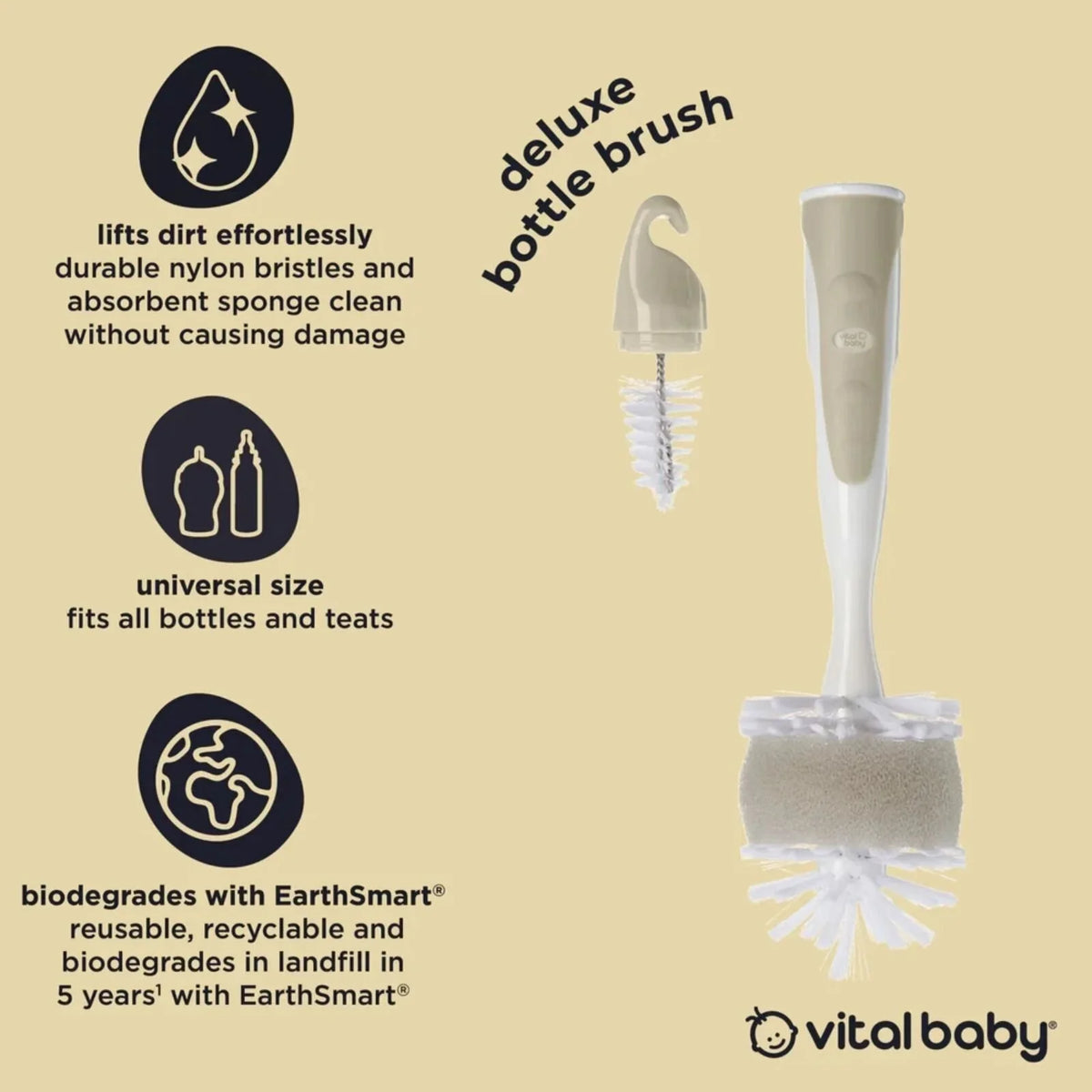 Vital Baby Nurture Deluxe Baby Bottle Brush
