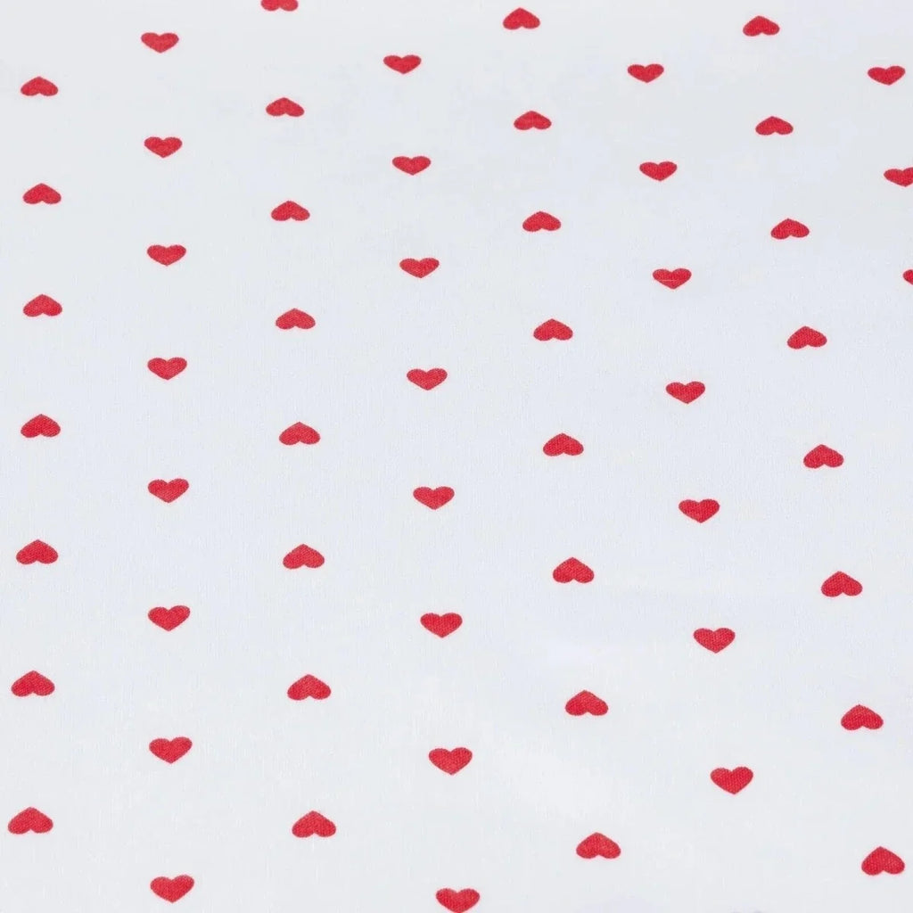 Bebecix Heart Print Jersey Baby Blanket (80 x 90 cm) - Ecru