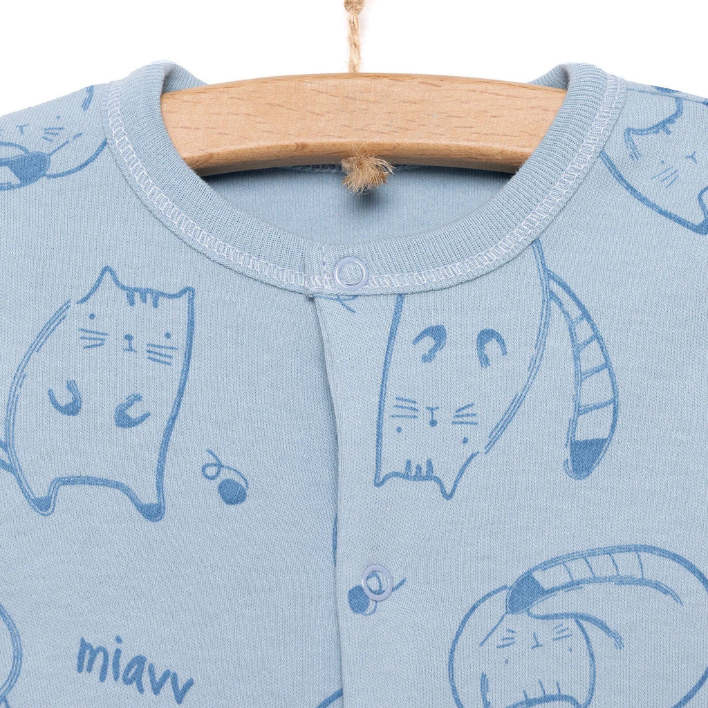 Bebetto Car Print Baby Bodysuit, Hat & Footed Sleepsuit Set (Newborn to 3 Months)
