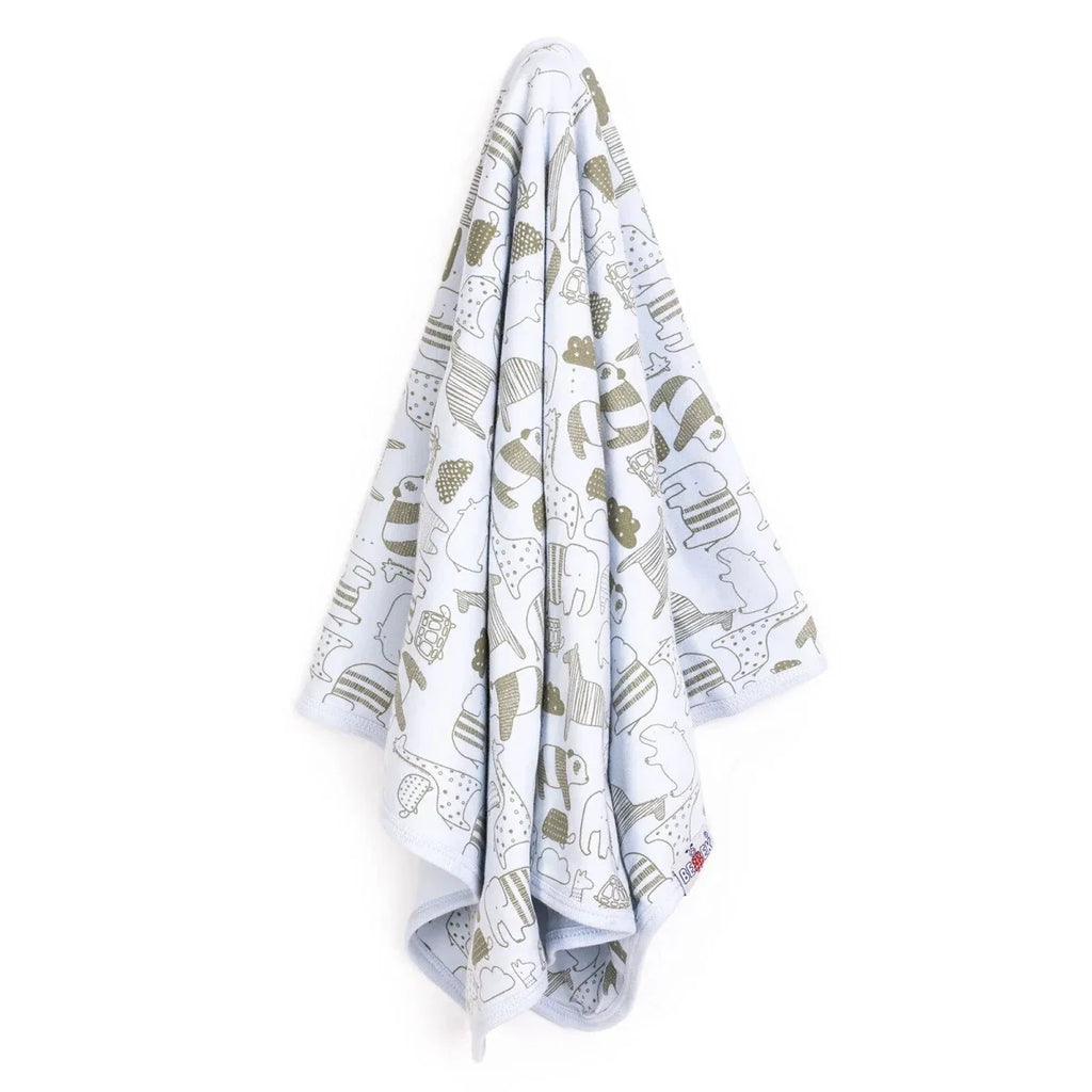 Bebbek Animal Print Jersey Baby Blanket (80 x 80 cm)