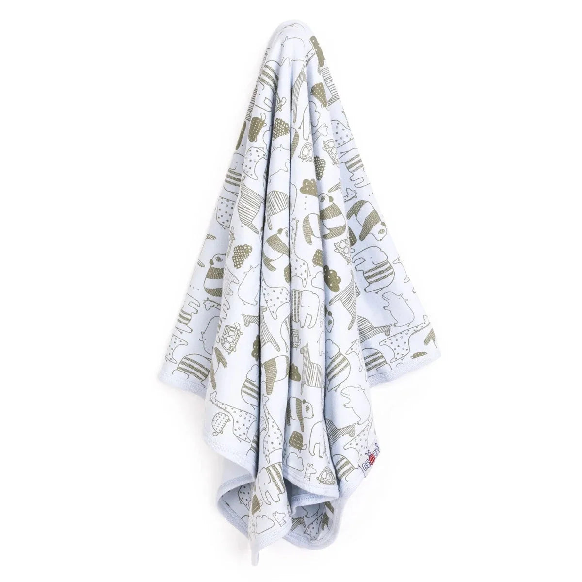 Bebbek Animal Print Jersey Baby Blanket (80 x 80 cm)