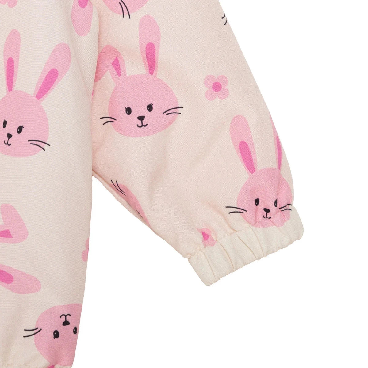 HelloBaby Hooded Printed Microfibre Baby Raincoat (9-12 Months to 4-5 Years) - Ecru Printed