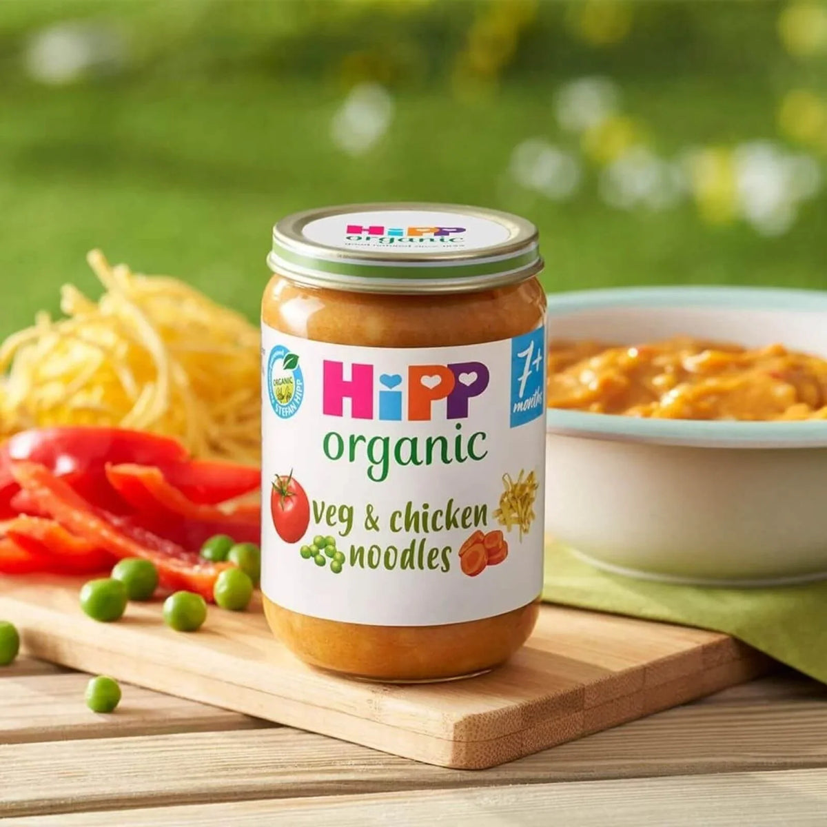 HiPP Organic Vegetables & Chicken Noodles Baby Food Jar 7+ months 190g
