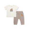 Bebetto Short Sleeve Baby T-Shirt & Leggings Set (1-3 Months to 12 Months) - Brown