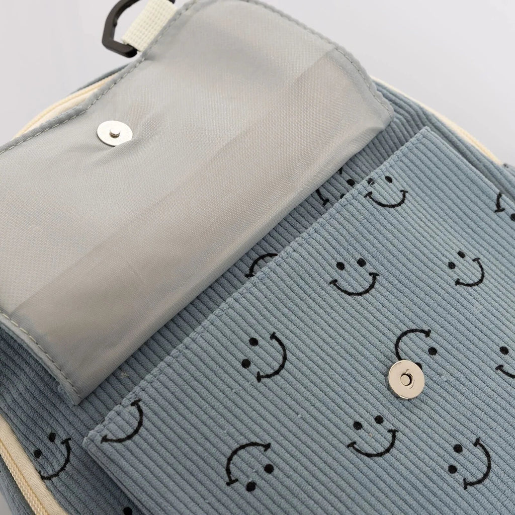 HelloBaby Smiley Velvet Kids Bag (One Size)
