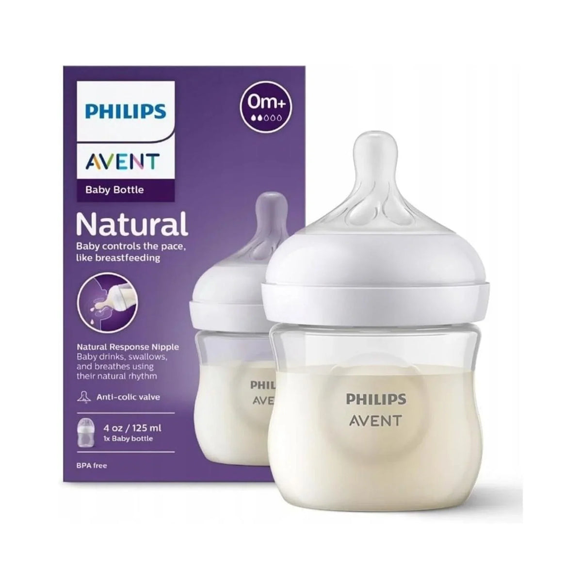 Philips Avent Natural Response PP Bottle 0+ months 125ml