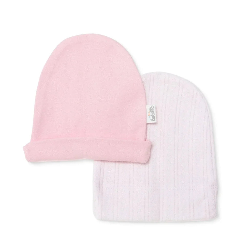 Bebetto Jacquard Knit Baby Hat (Newborn) - Pink