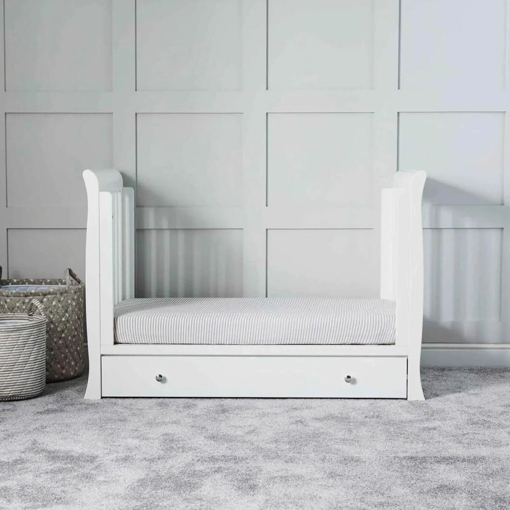 Ickle Bubba Snowdon 4 in 1 Mini 2 Piece Furniture Set White - Premium Pocket Sprung Mattress