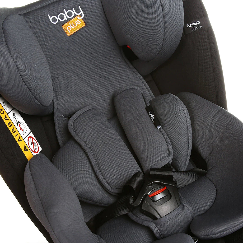 baby plus Orbitfix Group 0+/1/2/3 (Birth to 12 Years) Car Seat - Black Grey