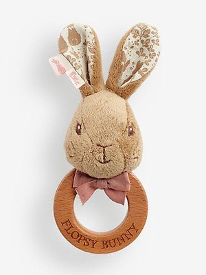 Peter Rabbit Flopsy Wooden Ring Rattle
