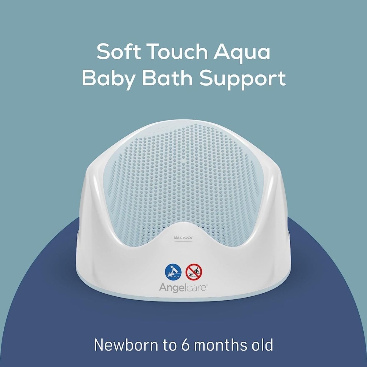 Angelcare Soft-Touch Bath Support Aqua