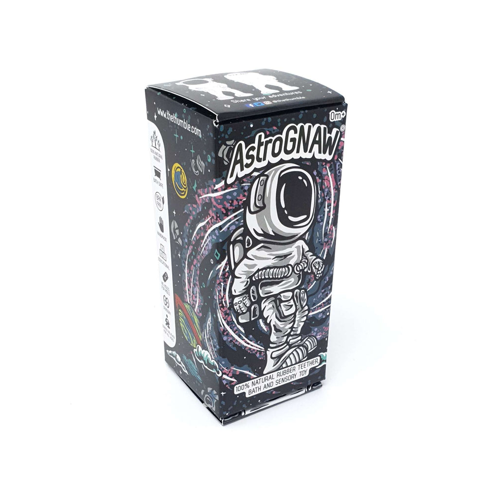 AstroGNAW® Astronaut – Natural Rubber Space Teether Toy