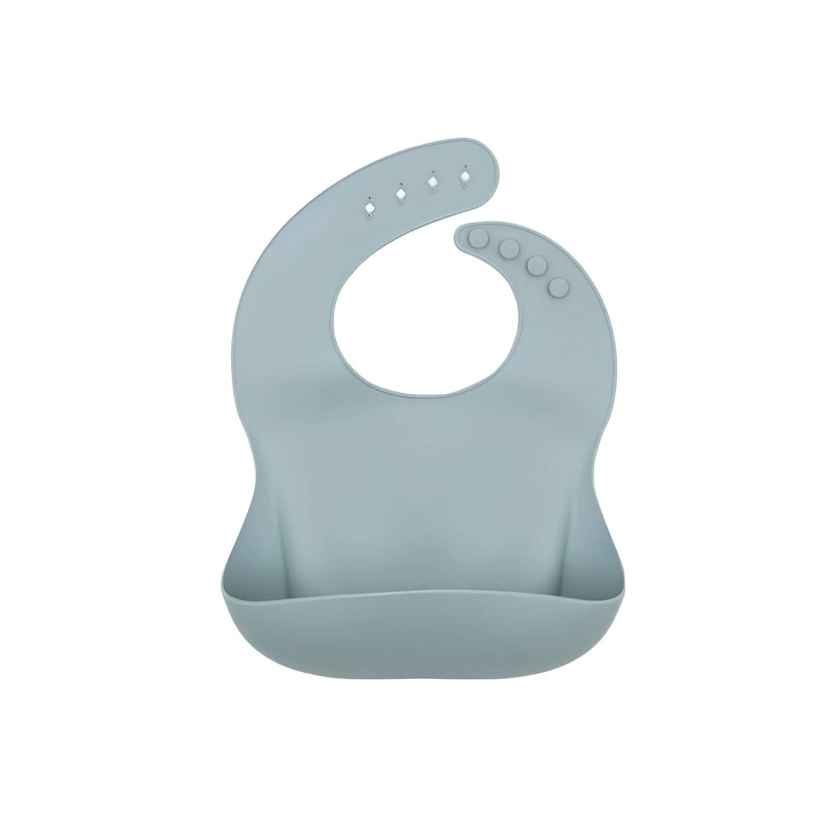 BLW Essentials Silicone Bib - Dusky Blue