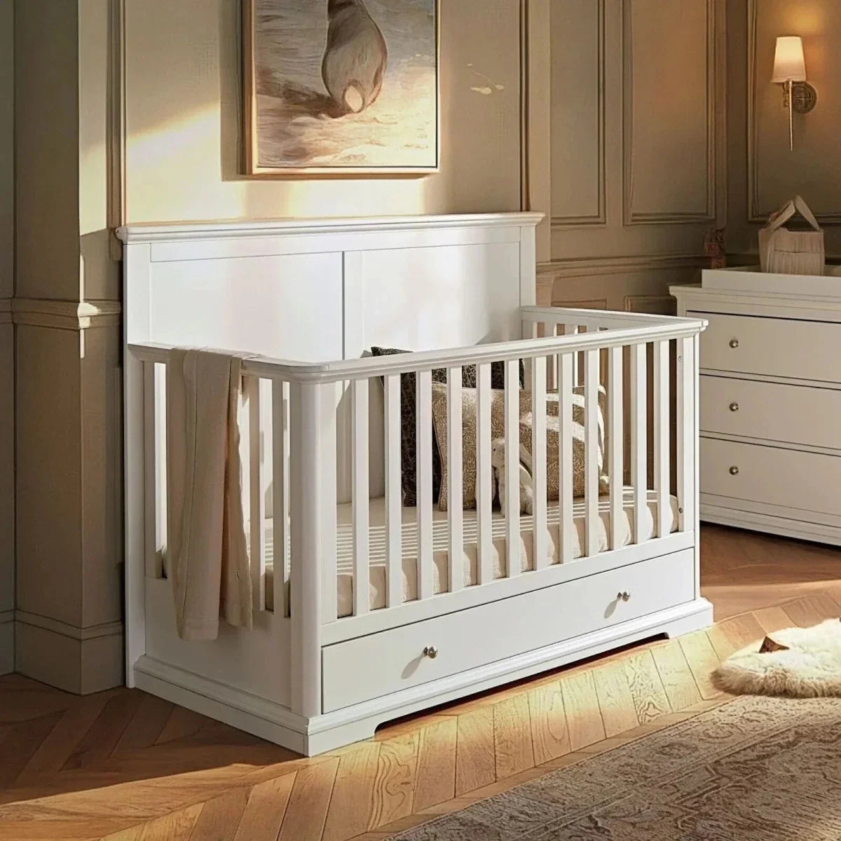 CuddleCo Beaumont Grand Cot Bed - White
