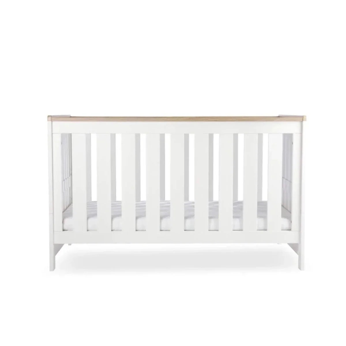 CuddleCo Burford Cot Bed - White/Oak