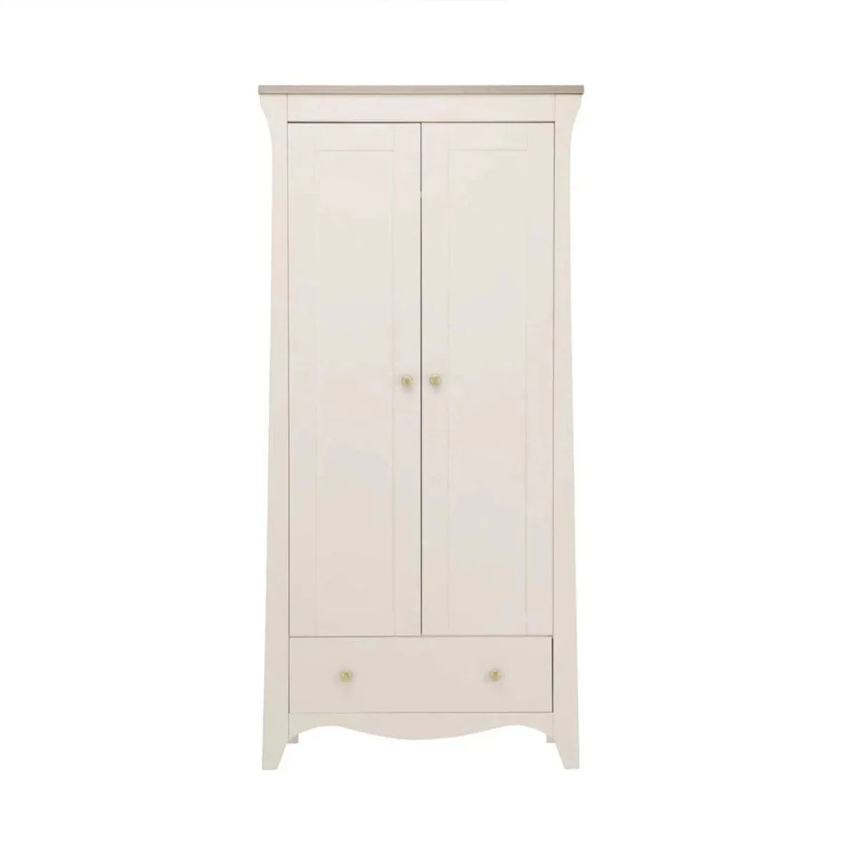 CuddleCo Clara 2 Door Nursery Wardrobe - Cashmere & Ash