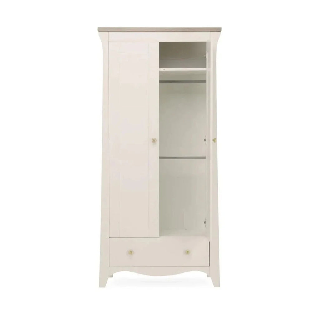 CuddleCo Clara 2 Door Nursery Wardrobe - Cashmere & Ash