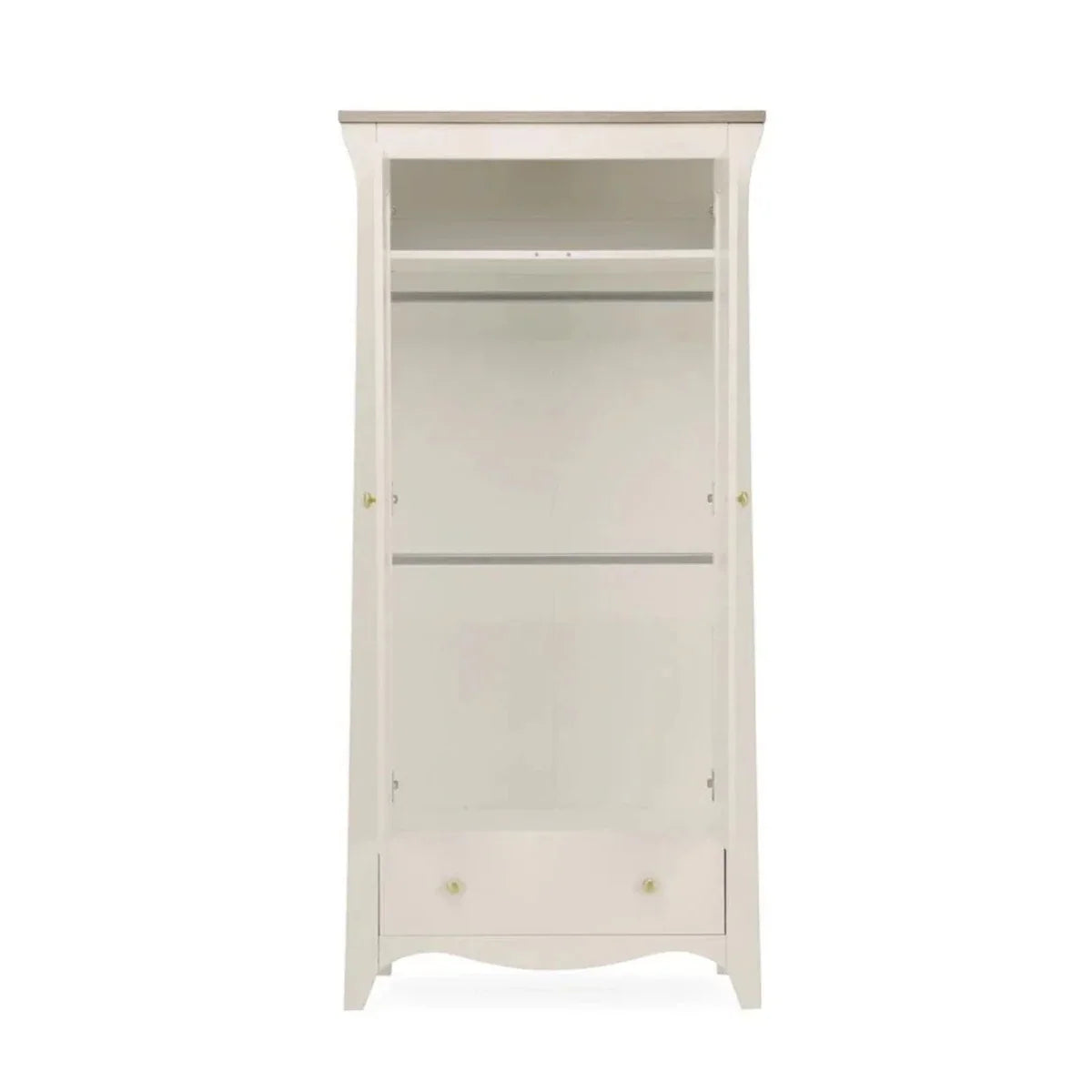 CuddleCo Clara 2 Door Nursery Wardrobe - Cashmere & Ash