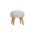 CuddleCo Etta Foot Stool - Boucle Mushroom