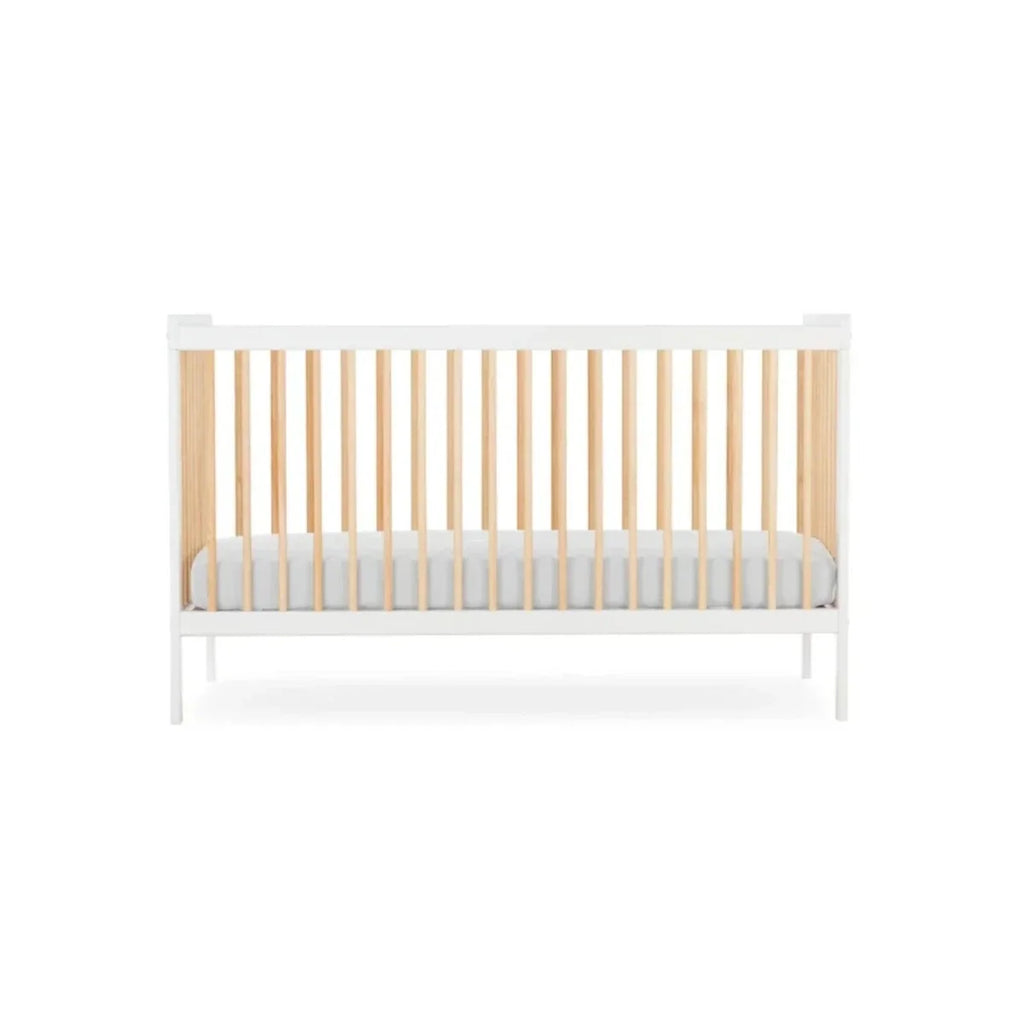 CuddleCo Nola Cot Bed - White/Natural