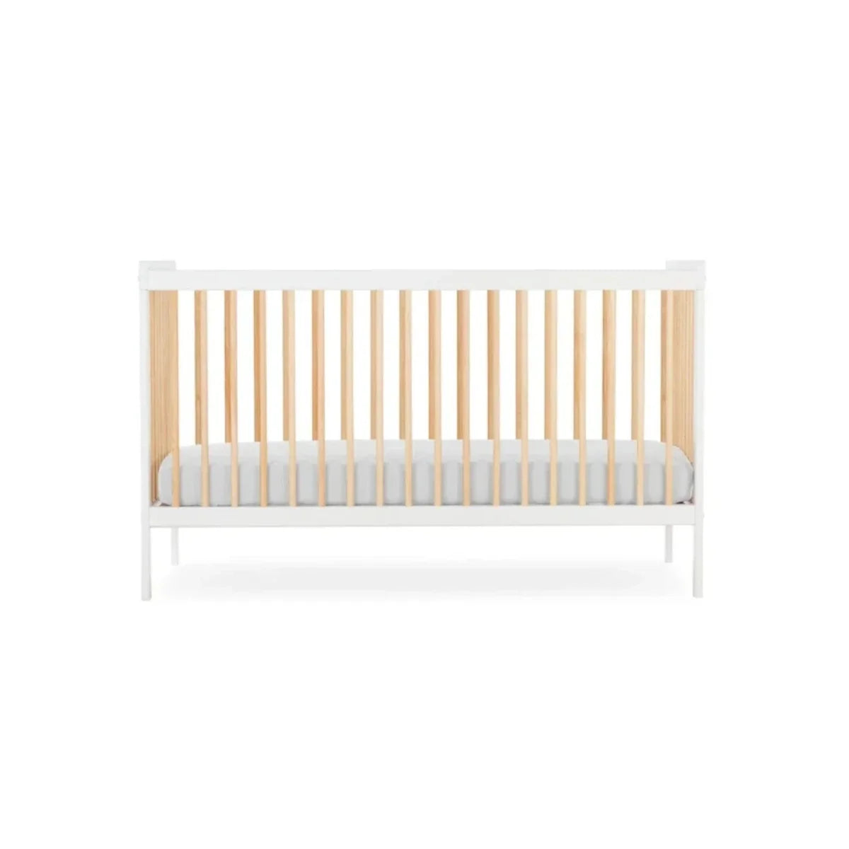 CuddleCo Nola Cot Bed - White/Natural