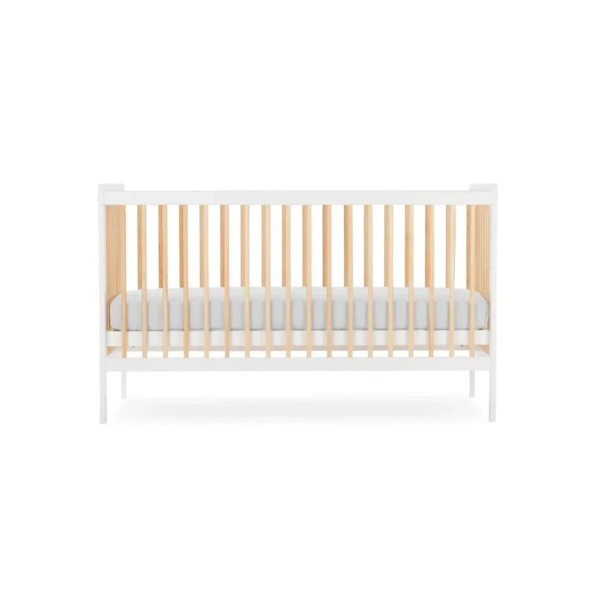 CuddleCo Nola Cot Bed - White/Natural