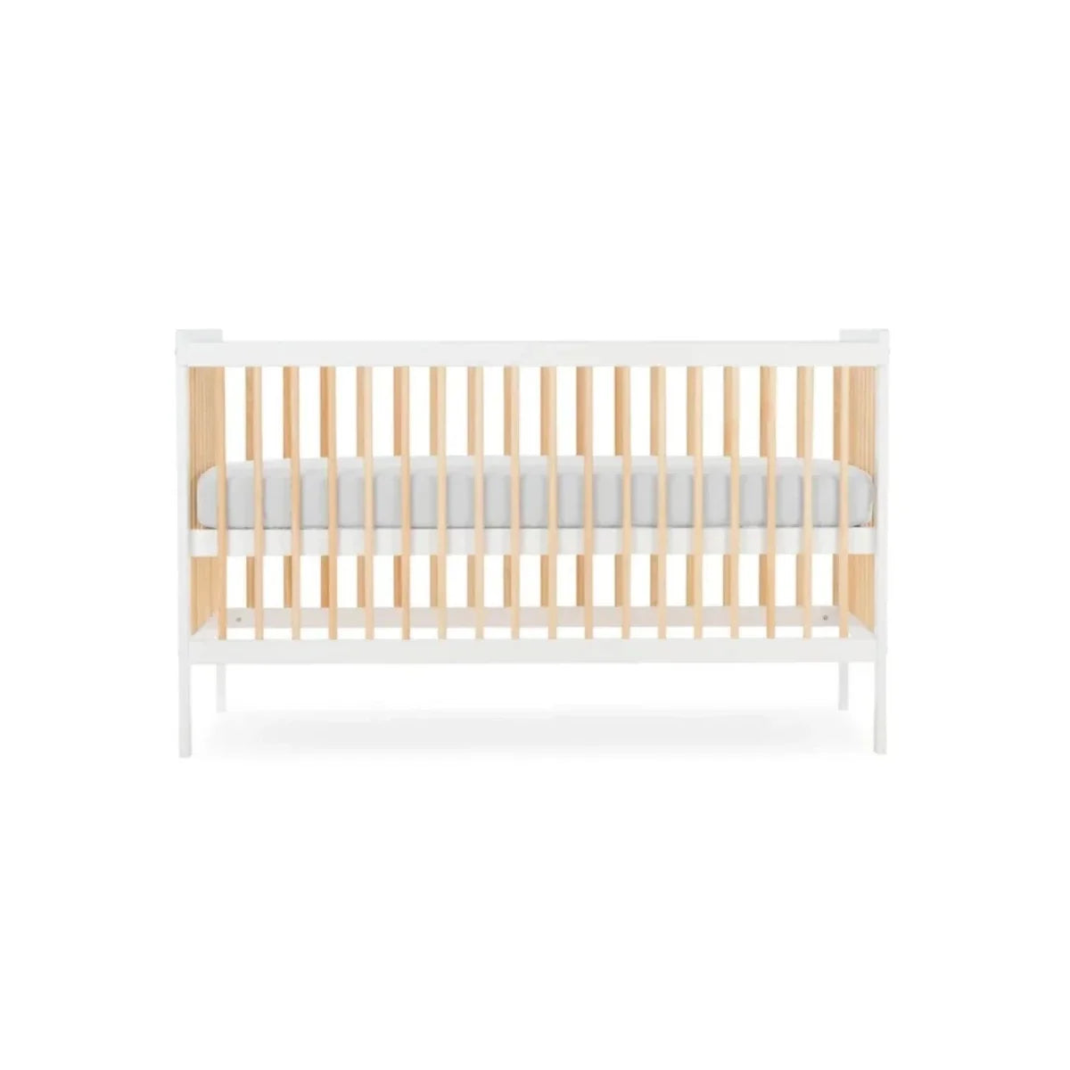 CuddleCo Nola Cot Bed - White/Natural