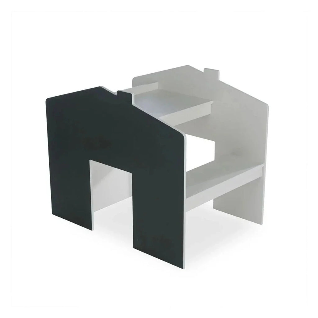 CuddleCo Play House Storage Desk with Bench - Pebble