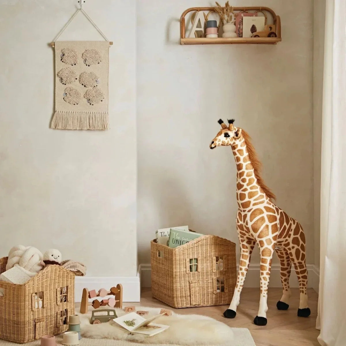 CuddleCo Small Standing Giraffe Stuffed Animal 100cm