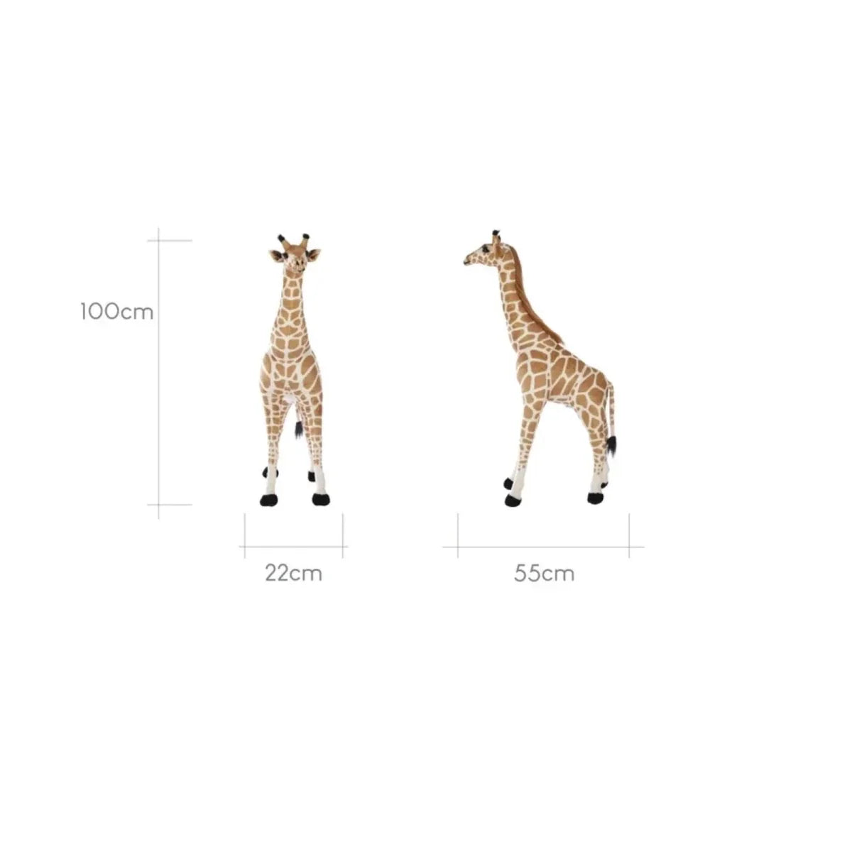 CuddleCo Small Standing Giraffe Stuffed Animal 100cm