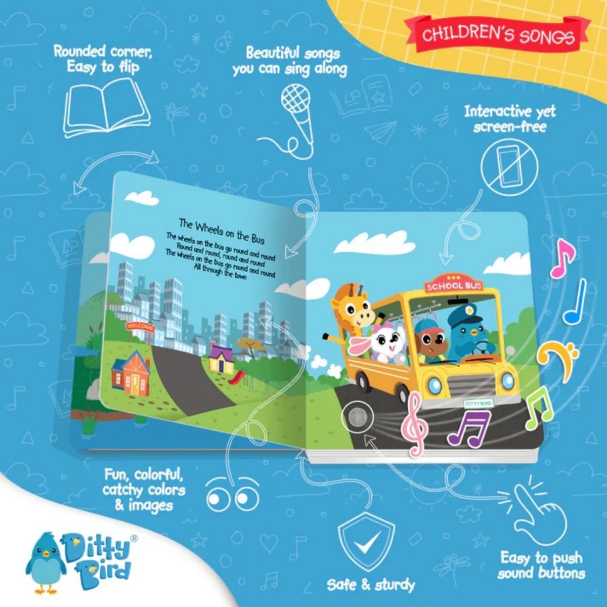 Ditty Bird Children's Songs Book
