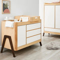 Gaia Baby Hera Dresser - Natural/Walnut