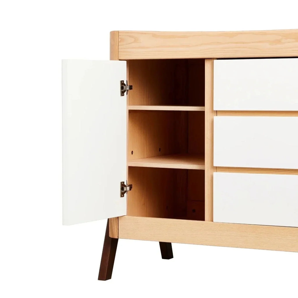 Gaia Baby Hera Dresser - Natural/Walnut