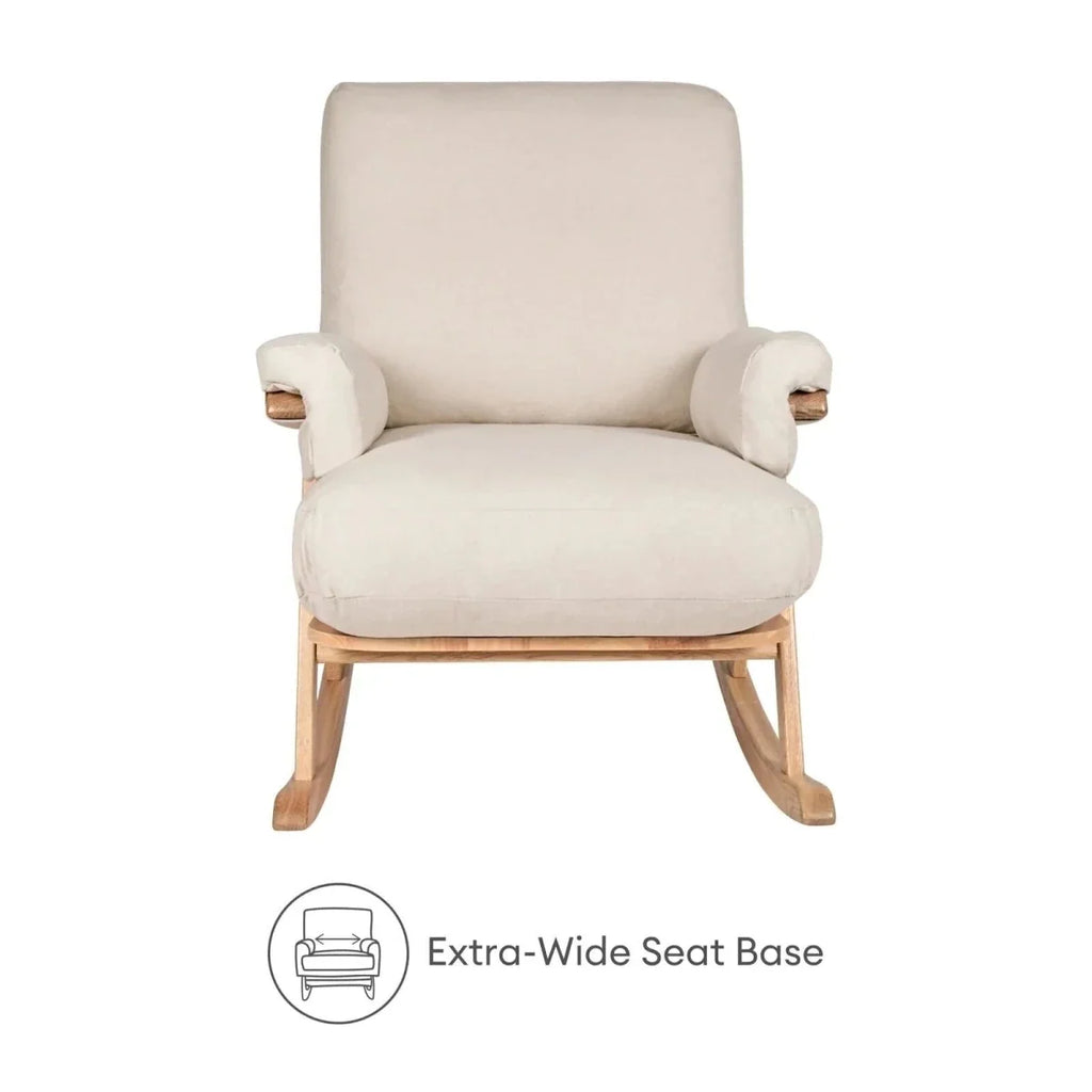 Gaia Baby Hera Rocking Chair - Natural Oak/Barley