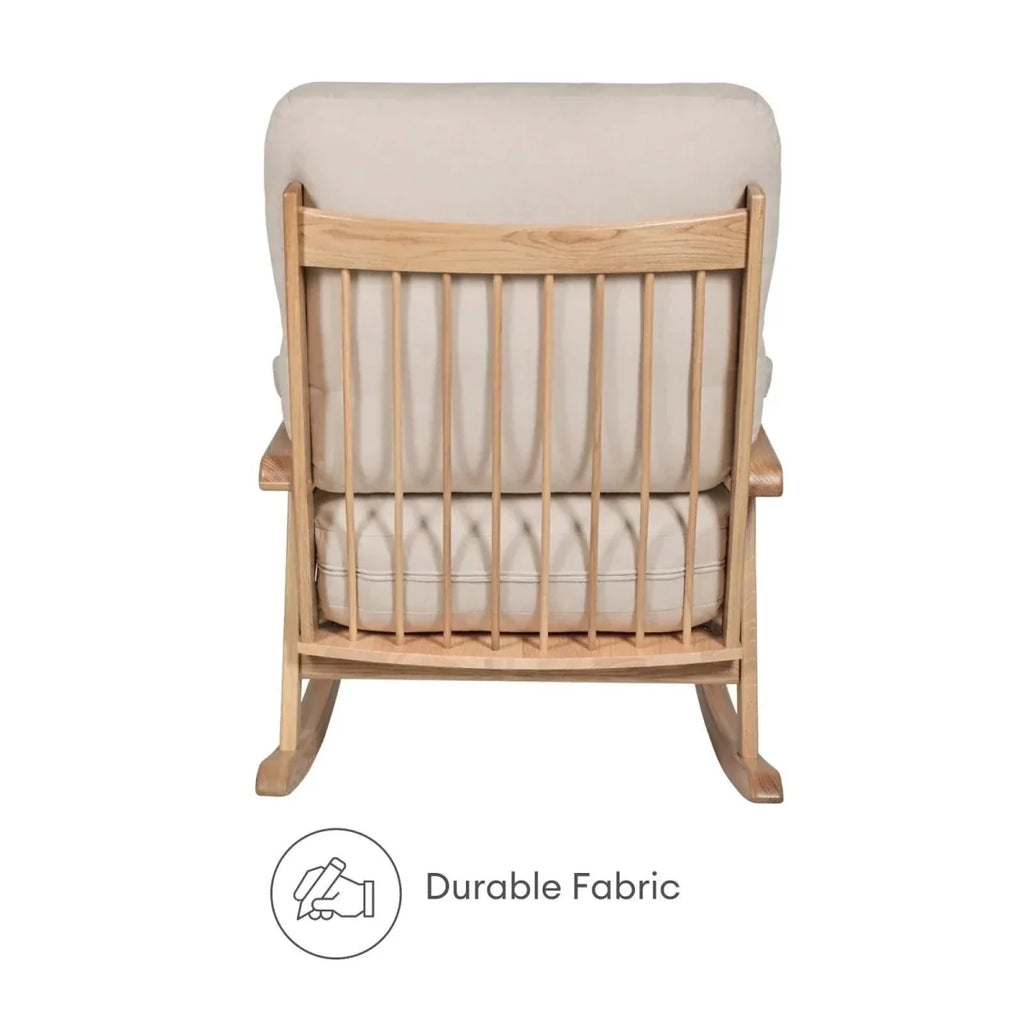 Gaia Baby Hera Rocking Chair - Natural Oak/Barley