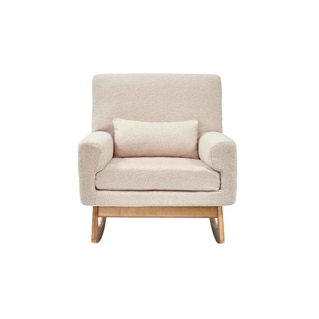 Gaia Baby Serena Nursing Chair and Footstool Set - Biscuit Boucle