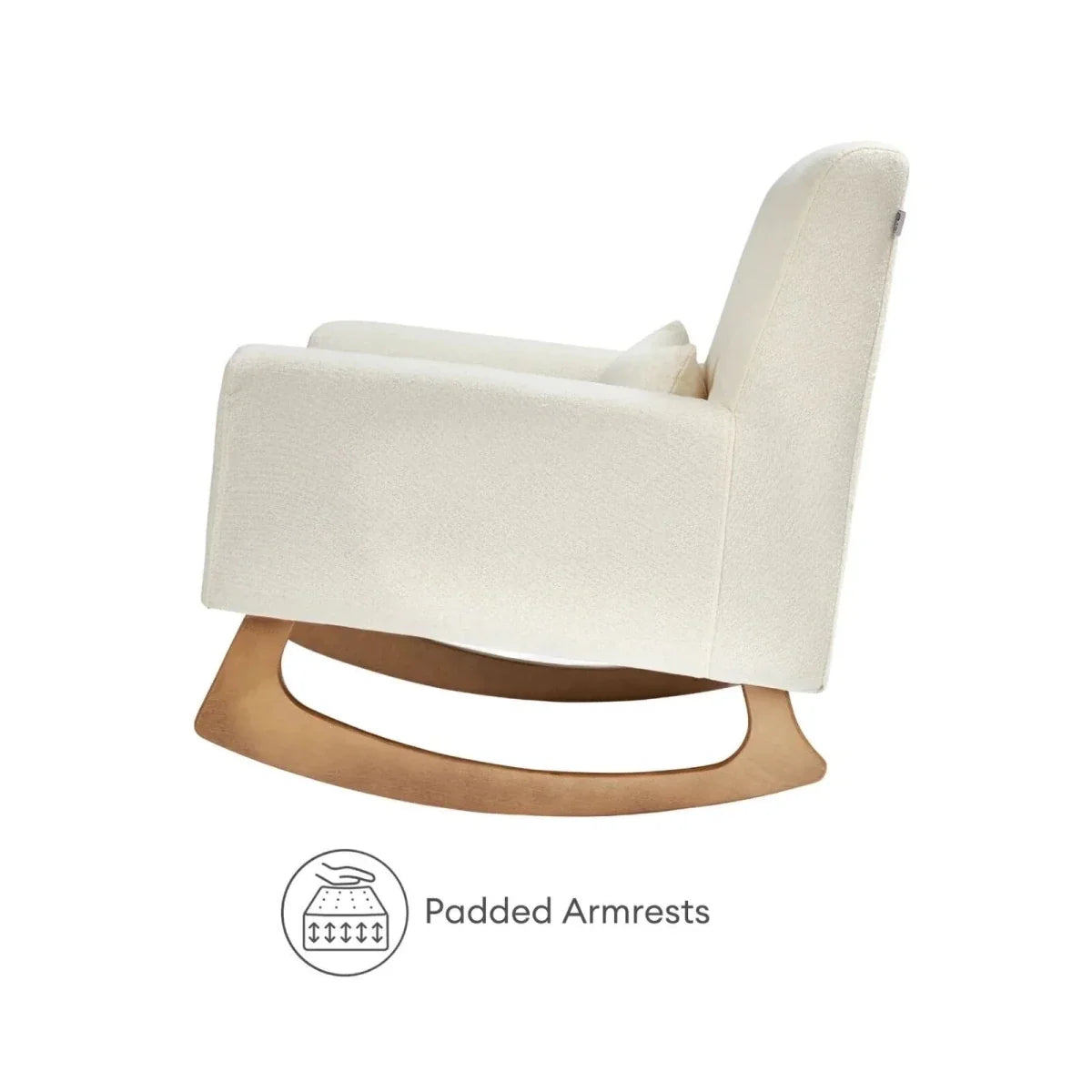 Gaia Baby Serena Nursing Chair and Footstool Set - Chalk Boucle