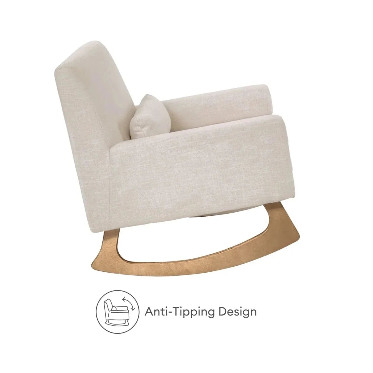 Gaia Baby Serena Rocking & Nursing Chair - Oat