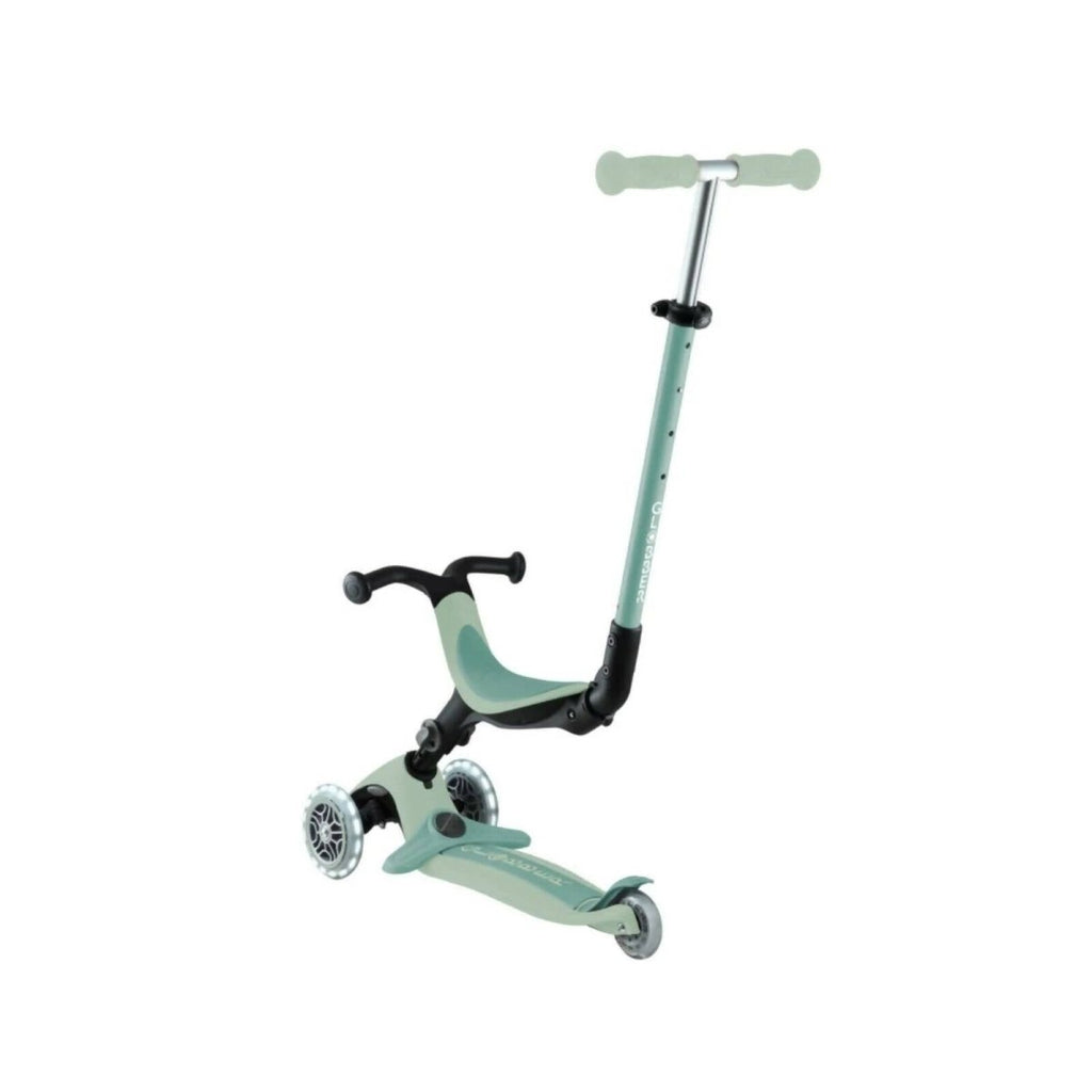 Globber Go Up Active Lights Eco Scooter - Pistachio