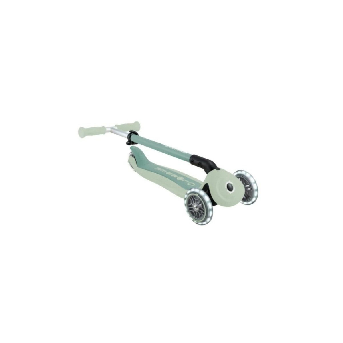 Globber Go Up Active Lights Eco Scooter - Pistachio