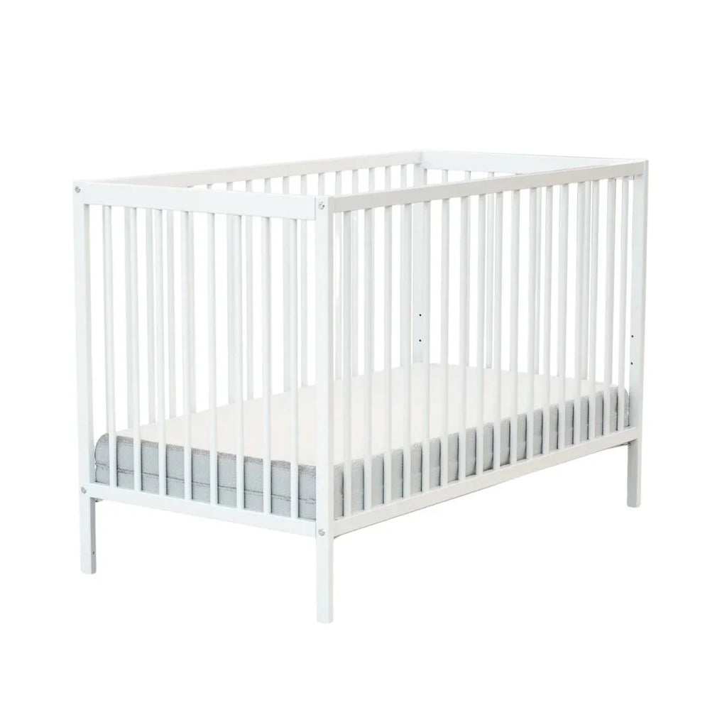 JuraBaby Sona Wooden Cot Bed 60x120cm - White