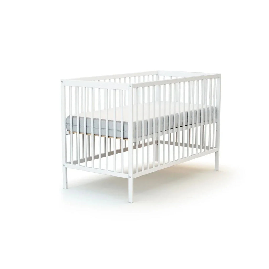 JuraBaby Sona Wooden Cot Bed 60x120cm - White