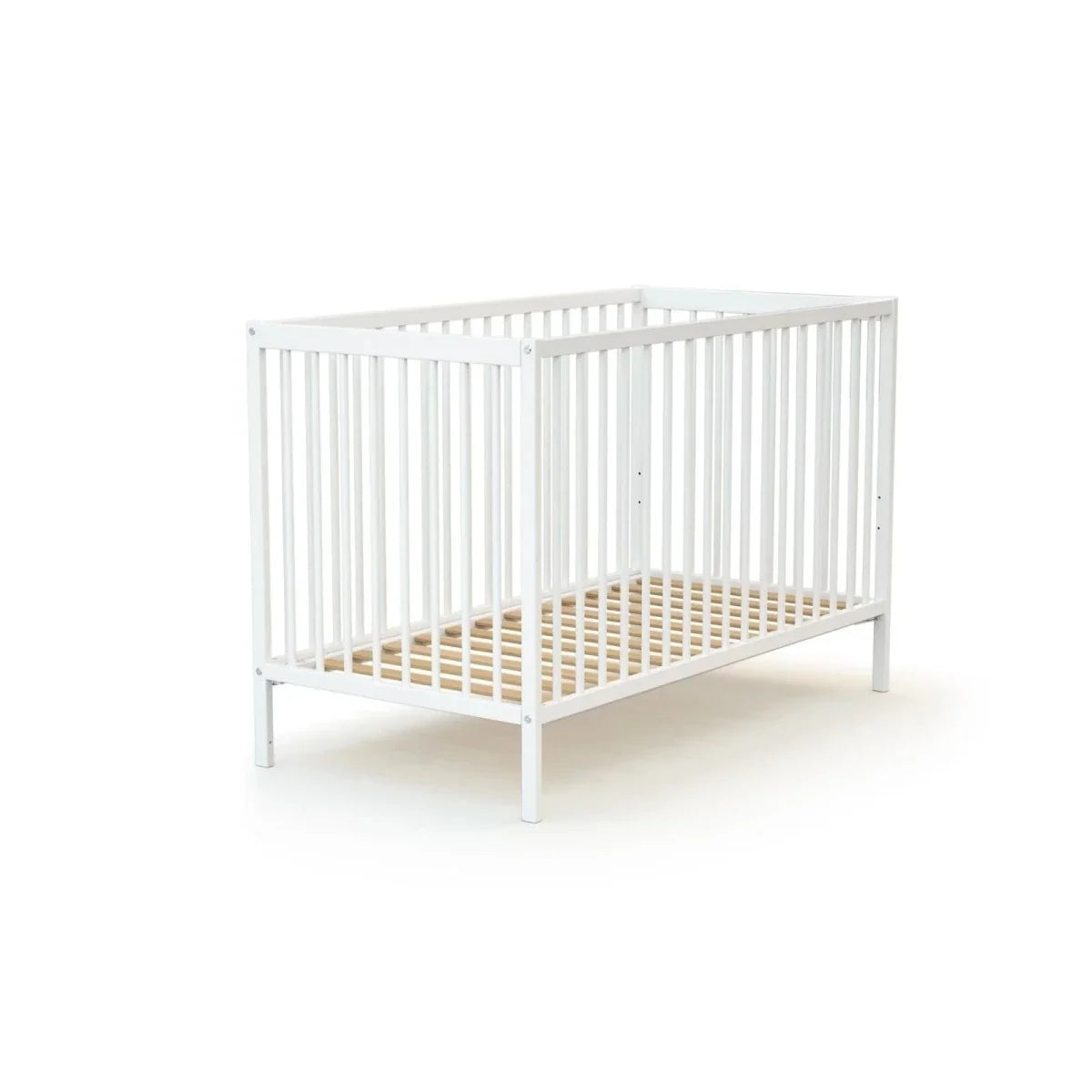 JuraBaby Sona Wooden Cot Bed 60x120cm - White