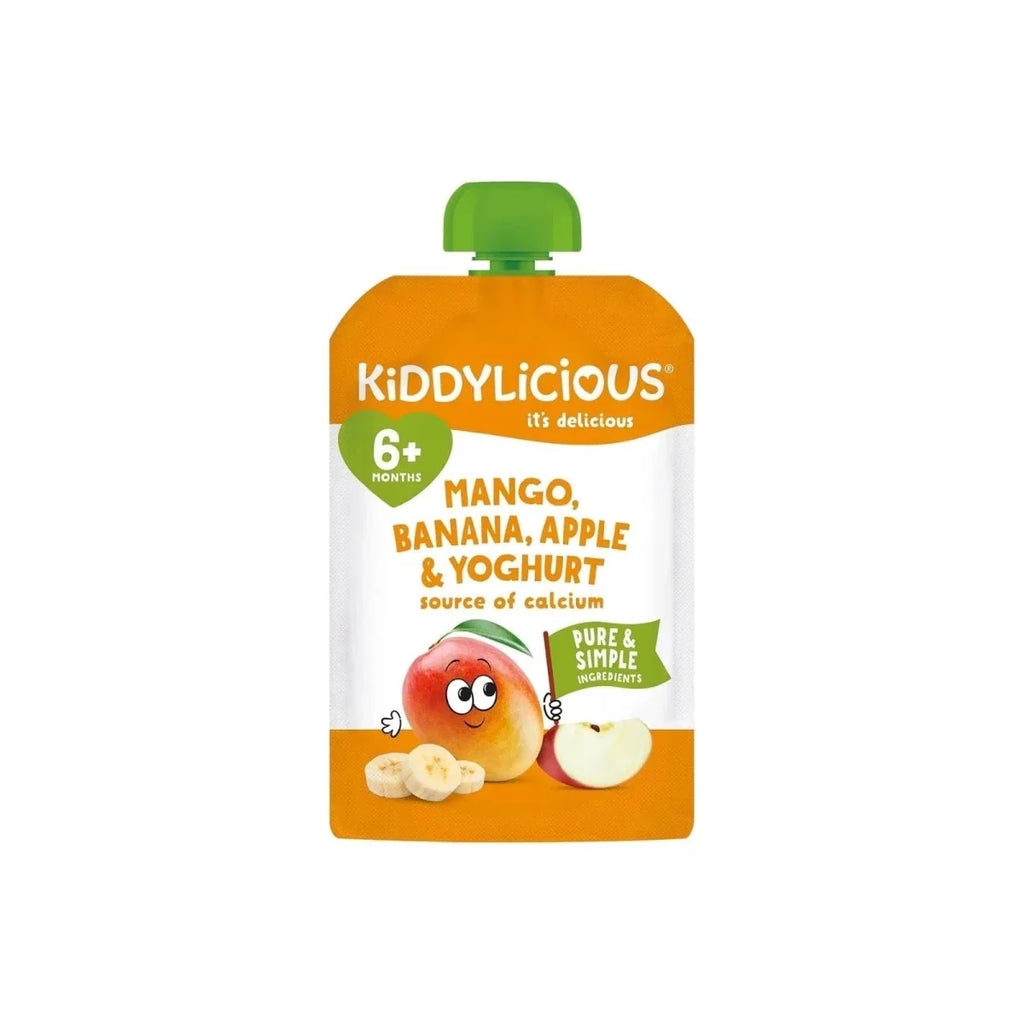 Kiddylicious Pouches Mango Yogurt 6+ months 100g